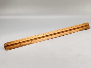 Vintage Triangular Scale Ruler Boxwood By A G Thornton Ltd Manchester - Picture 1 of 12