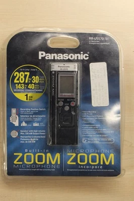Panasonic RR-US570 Digital Voice Recorder Tested 287 Hours 1GB seal in original  - Image 1 of 2