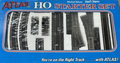 NIB VINTAGE ATLAS HO #88 SNAP TRACK NICKEL SILVER STARTER SET - FREE SHIP - Image 1 of 4