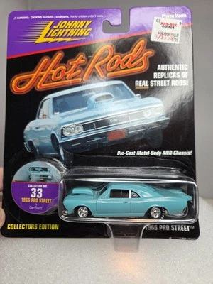 Johnny Lightning Hot Rods 1966 Chevy Chevelle SS Pro Street Diecast 1:64 Scale - Image 1 of 4