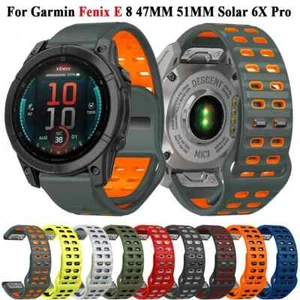 Quick Fit Sport Armband Für Garmin Fenix 8 E 7X 7 Pro 6X 6 5X 5 3 HR Watch Strap - Bild 1 von 27