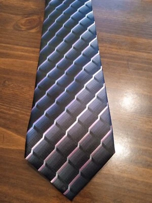 Pierre Cardin Gray And Pink Necktie Polyester Hand Made RN 20485 - Image 1 of 4