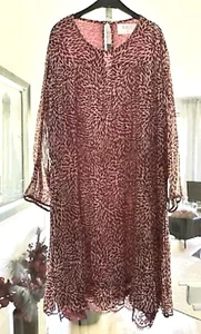 BA&SH Tunika Kleid Sommerkleid Dress Spitze M 38 pink bordeaux rot Minikleid - Bild 1 von 7