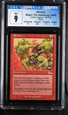 RIVALRY Urza's Legacy Rare CGC 9 MTG [Nostalgium] - Image 1 of 2