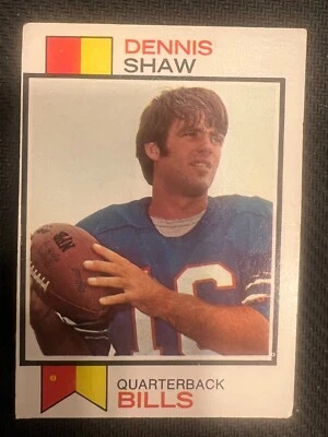 QTY: 1973 Topps Football - Dennis Shaw ( Buffalo Bills ) #525 - VG/EX - Image 1 of 2