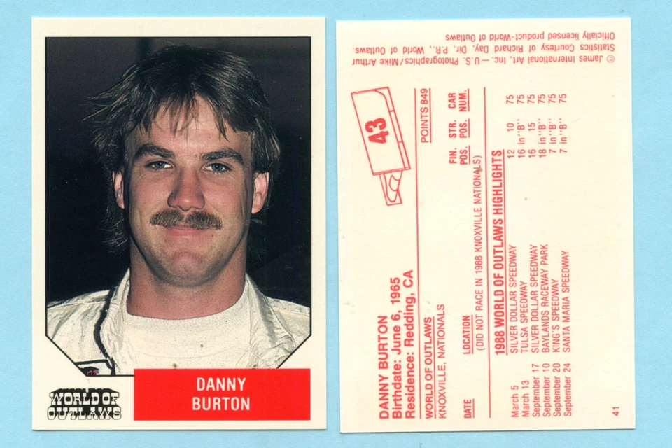 1988 World of Outlaws - Danny Burton - Image 1 of 1