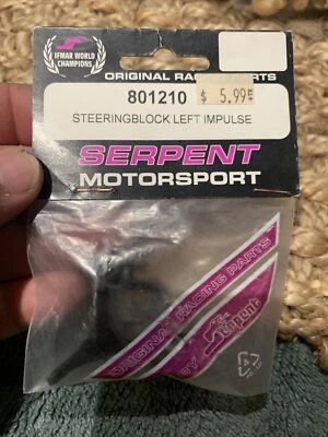 New Serpent # 801210 ~ Left Steering Block for Impulse - Image 1 of 3