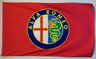 Alfa Romeo Premium Flag 3' x 5' Indoor Outdoor Automotive Banner (USA Seller) - Image 1 of 3