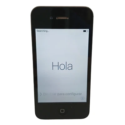 Apple iPhone 4s  8GB Black A1387 iOS Classic used - Power on - Image 1 of 4