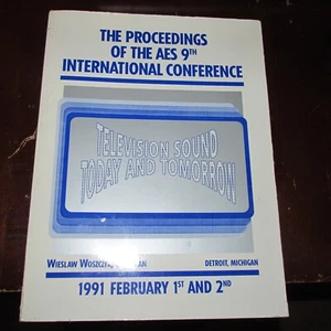 THE PROCEEDINGS OF THE AES 9TH INTER. CONF.- TELEVISION SOUND TODAY AND TOMORROW - Imagen 1 de 2