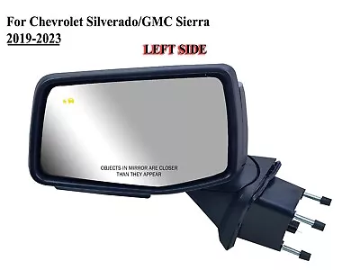 Espejo retrovisor lateral izquierdo del conductor eléctrico con BLIS y luz de señal para GMC Sierra 19-25 Foto 1 de 4