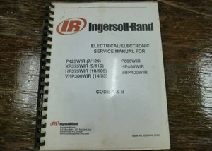 Ingersoll Rand XP375WIR Compressor Electrical Wiring Shop Service Repair Manual - Picture 1 of 1