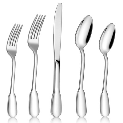 Superior 18/10 Stainless Steel Silverware Fla...