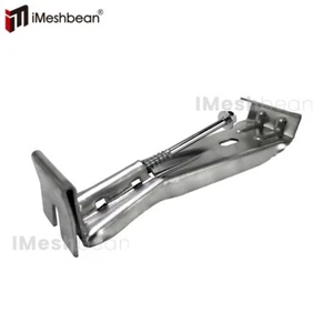 US 50 PACK 5" Quick Screw K Style Aluminum Gutter Hanger w/Clip Screw Attached - Picture 1 of 12