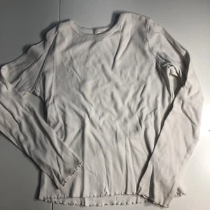 Vecchia camicia bianca blu navy manica lunga taglia 8 bambina - Foto 1 di 6
