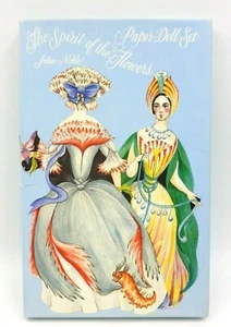 VINTAGE THE SPIRIT OF THE FLOWERS VICTORIAN PAPER DOLL SET BY JOHN NOBLE (UNCUT) - Picture 1 of 12