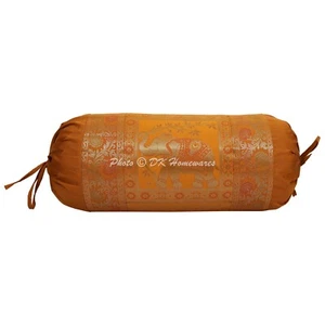 Bolster Cover Traditional Art Yoga Under Knee Pillow Cover Case 75 x 37 cm - Picture 1 of 5