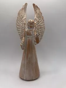Vintage Terra Cotta Pottery Angel Candle Holder - Picture 1 of 6