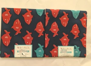 Waverly Fat Quarter, Shark, 2 NIP - Picture 1 of 5