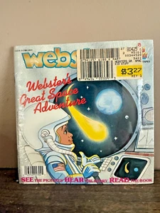 1985 Webster's Great Space Adventure Record Book Sealed New Old Stock - Bild 1 von 4