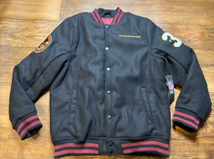 Washington Redskins Bomber Jacket NFL Football Team Size Youth L Brand New Black - Picture 1 of 11
