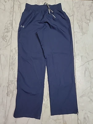 Pantalones deportivos Under Armour forrados de malla técnica polar azul marino con cremallera al tobillo para hombre medianos 30x32 Foto 1 de 4