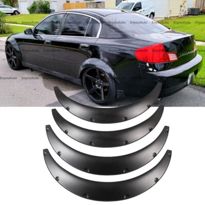 4X 35" For Infiniti Q50 Q60 Q70 Universal Fender Flares Wheel Arches Wide Body Foto 1 de 4