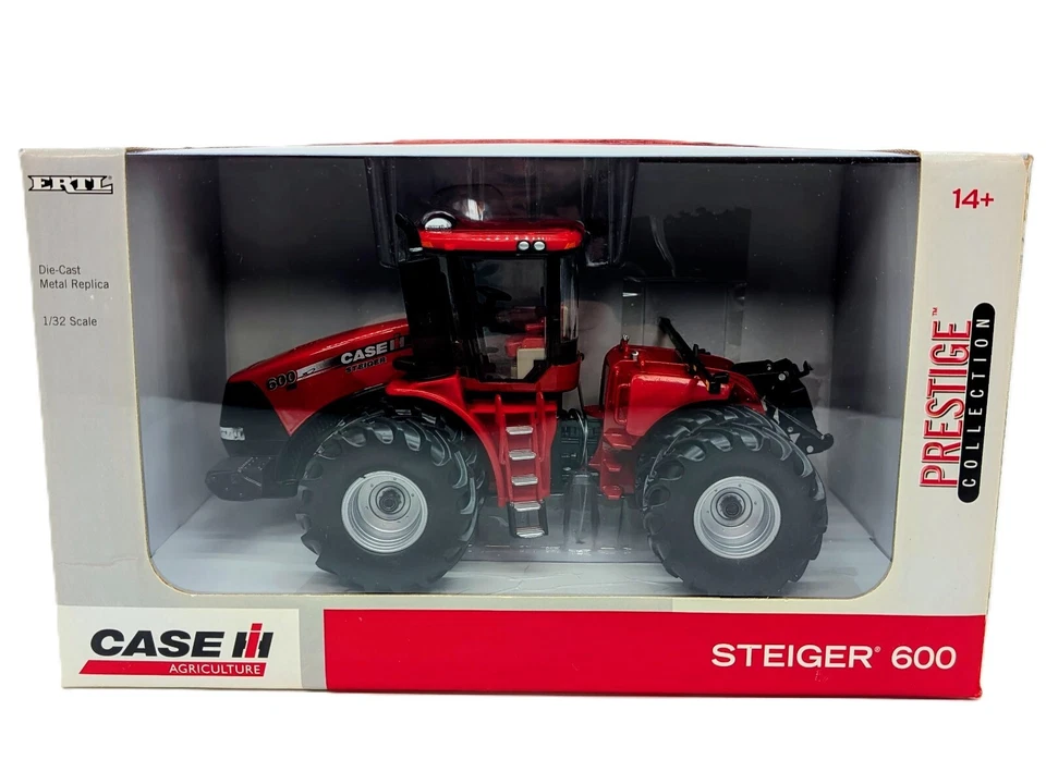 Trator 4WD Case IH Steiger 600 em escala 1/32 com duplas, coleção Prestige - Imagem 1 de 3