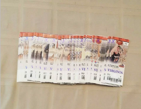 2015-16 VIRGINIA CAVALIERS BASKETBALL TICKET STUBS Cover