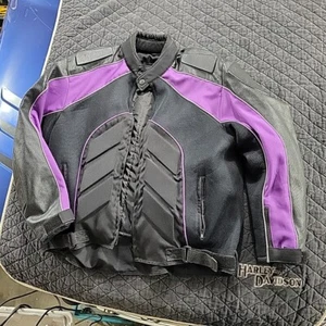 Screaming Eagle 3XL Motorcycle Racing Jacket Cafe Racer Style Purple Black Pads - Picture 1 of 16