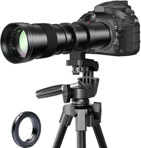 420800mm Telephoto Lens EF Lens for Canon Manual Zoom Lens for Canon EOS Reb - Picture 1 of 6