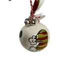 Magnolia Lane Polka Dot Christmas Ornament With Elf Hat and Jingle Bells in Box