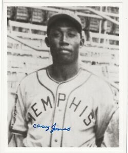 Casey Jones, Memphis Red Sox, Negro Leagues baseball signed 8x10 photo