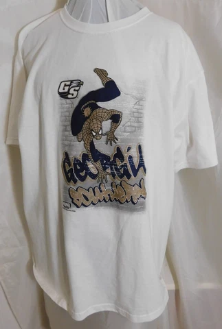 Georgia Southern University GSU Eagles T-Shirt 40" Chest Lg Spiderman NCAA S/S Cover
