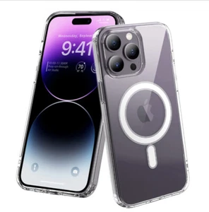 Para iPhone 14 Pro-Max Mag Safe Magnetic Clear Case Soft Cover Elija el tamaño del modelo - Imagen 1 de 8