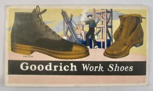 B F Goodrich Company Work Shoes Vintage Paper Advertisement Construction (O) - Afbeelding 1 van 3