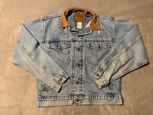 Giacca denim vintage Schaefer Outfitter uomo media lavaggio chiaro stile blu 581 - Foto 1 di 12