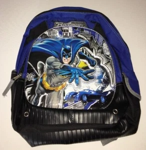 New BATMAN Blue & Black BACKPACK Lightly Padded - Picture 1 of 4