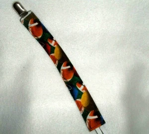 Pacifier Clip NB Baby Infant Toddler Teething Ring Leash Football Sports - Picture 1 of 2