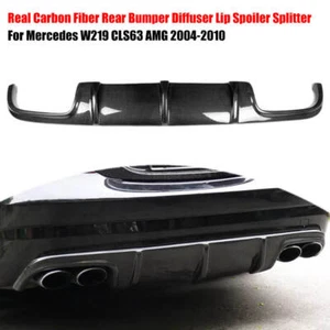 Divisor de alerón labial difusor de parachoques trasero para Mercedes W219 CLS63 AMG 2004-2010 - Imagen 1 de 10