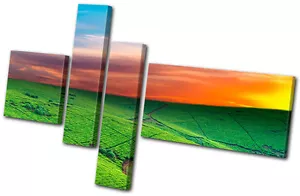 Landscapes Field MULTI CANVAS WALL ART Picture Print VA - Picture 1 of 1