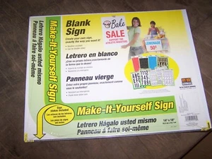 Single JUMBO Blank , Create Your Own Sign with Yard Stakes!! 14" x 18.25" - Picture 1 of 2