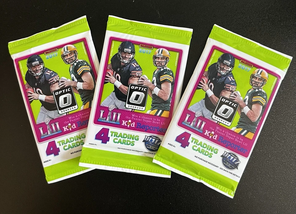 Paquete de tarjetas de fútbol americano Donruss Optic 2017 sin abrir Mahomes novato paquete de 1 Foto 1 de 1