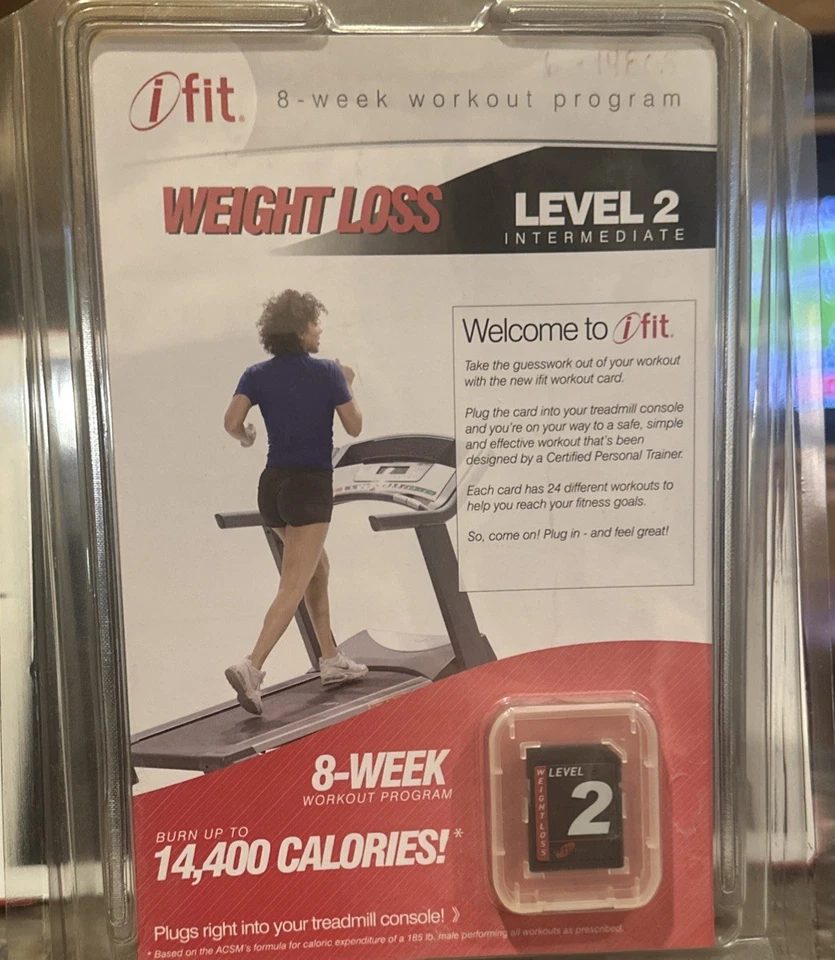 iFit Weight Loss Elliptical Exercise SD Card Level 1 With 24 Workouts - Programs