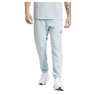 adidas All Season Fleece Joggers Mens Blue Casual Athletic Bottoms IY6604-A - Image 1 of 2