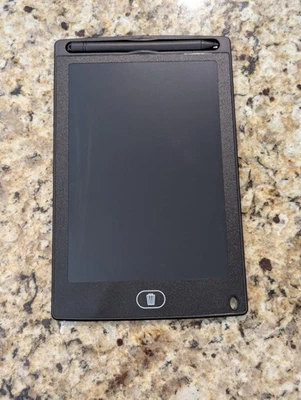 Schreibtablett Digital Schreiben & Löschen 5,5" x 8,5" Zeichenbrett Sperren/Entsperren Schwarz - Bild 1 von 4