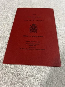 INSTALLATION OF OFFICERS BUCKEYE PRIORY 1973 ORDER OF KNIGHTHOOD COLUMBUS OHIO - Picture 1 of 9