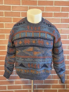 Quill's Woollen Market 107cm 42in Large Ireland Wool Chunk Knit Heavy Sweater - Picture 1 of 11