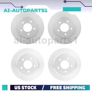 For Dodge Grand Caravan 1997 1998 1999 2000 2001 Front + Rear Brake Rotors - Picture 1 of 7