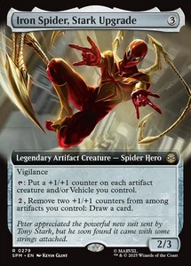 MTG Iron Spider, Stark Upgrade 279 Rare Extended Art Marvel Spider-Man - Bild 1 von 1